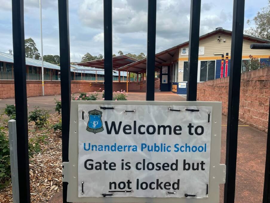 OPEN: Unanderra Public School was able to reopen on Thursday. Picture: Sylvia Liber.