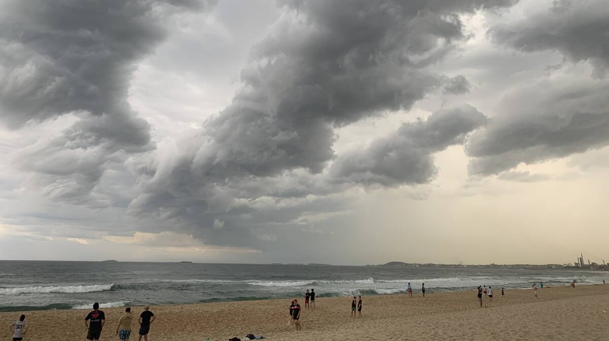Rachel Cooney took this photo of a storm rolling across City Beach in December. The Illawarra was heavily impacted by storms in winter and spring, and will likely continue the trend over summer.