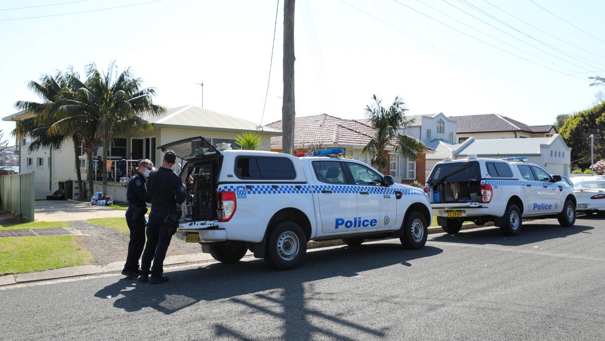 A multi-agency operation raided homes along this Primbee street on Friday morning. Picture: Adam McLean.