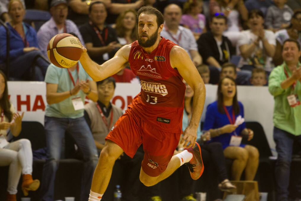 Rhys Martin says the Hawks have to impose their slower game on the 36ers, who prefer a faster tempo and made it work for them in their previous game. Picture: CHRIS CHAN