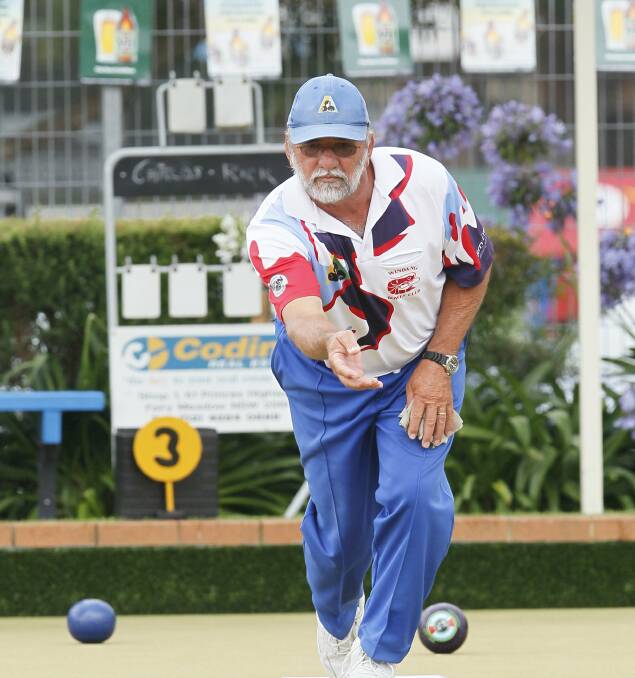 Windang's Rick Malley (pictured) combined with Peter Thomson to win the Illawarra Senior Pairs title.
