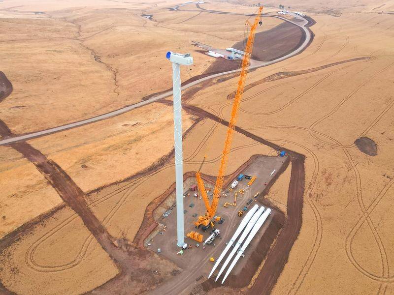 The Goyder South Wind Farm in South Australia will supply energy to BHP's Olympic Dam. (HANDOUT/HAVAS PR)