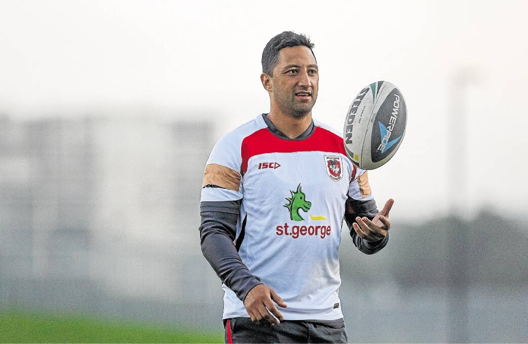 Benji Marshall at training this week. Picture: CHRISTOPHER CHAN