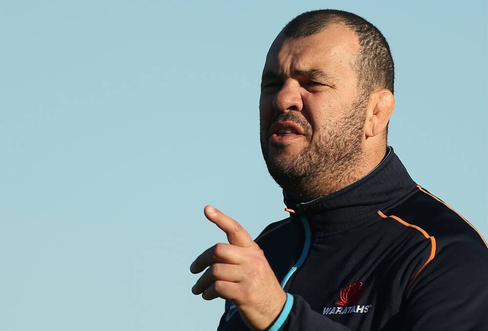 Fire: Michael Cheika's passion for the game is rubbing off on his players. Picture: GETTY IMAGES