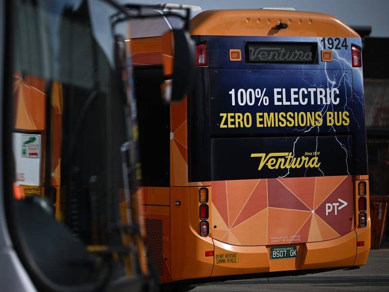 All new bus purchases in Victoria and south-east Queensland are expected to be electric from 2025. (James Ross/AAP PHOTOS)
