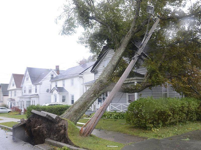 Storm Fiona swept through eastern Canada, destroying buildings, knocking over trees and powerlines. (AP PHOTO)
