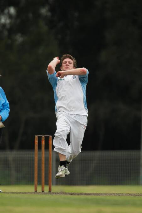 Oak Flats bowler Andrew Twyford. His club is expected to play in the Premier Division.