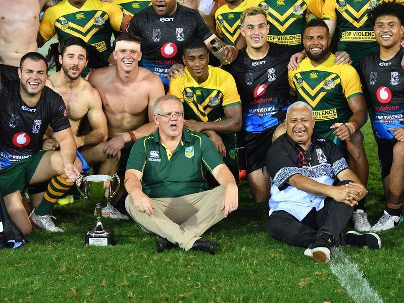Prime Minister Scott Morrison finds rugby chat a handy icebreaker during his trip to Fiji.