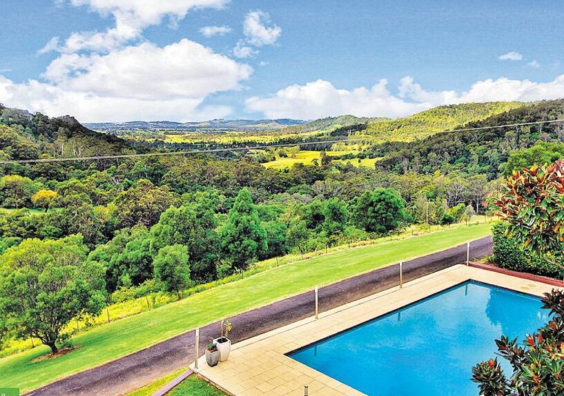 The six-bedroom property in Calderwood offers a wonderful view and is set against the backdrop of the Illawarra escarpment,