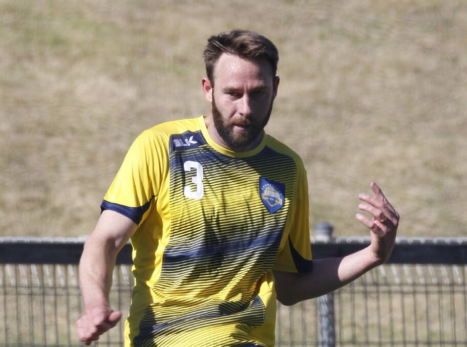 Central Coast Mariners defender Josh Rose expects a tough game against South Coast Wolves at WIN Stadium on Wednesday. Picture: ANDY ZAKELI
