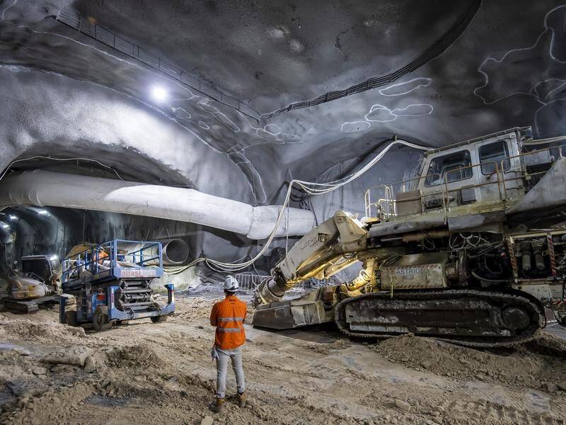 Two large caverns beneath Sydney's Martin Place are ready for the building of a new Metro station.