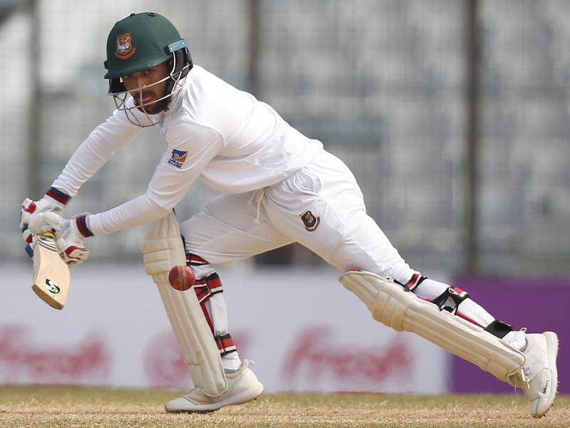 Bangladesh captain Mominul Haque was dismissed cheaply in the first Test against Pakistan.