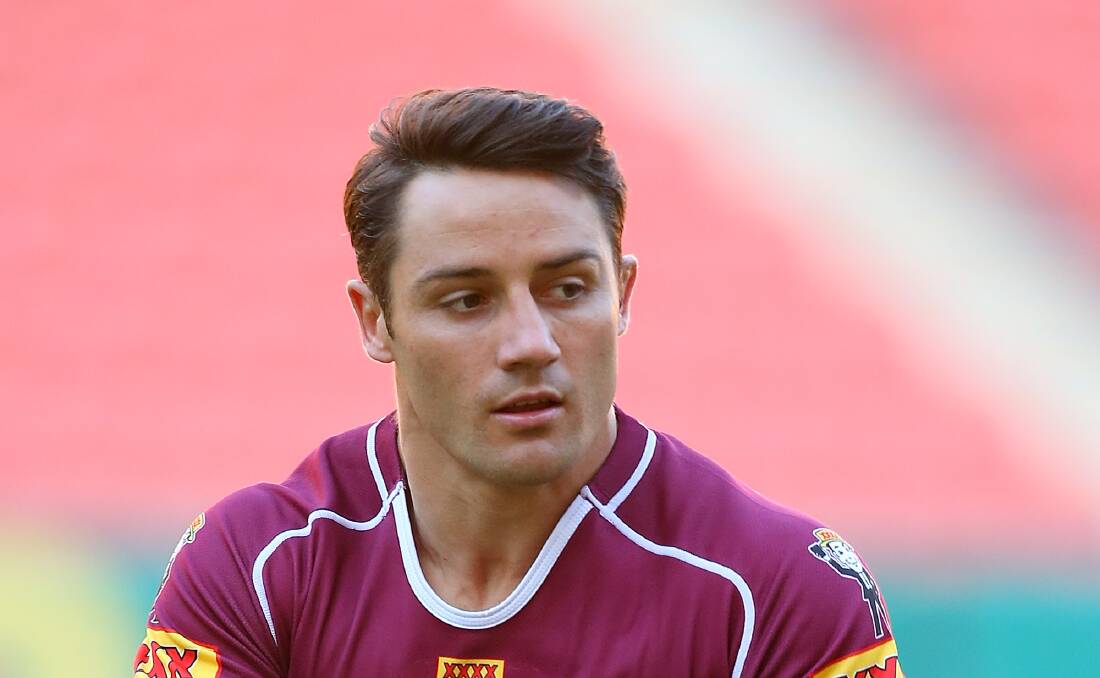 Cooper Cronk's return for Origin III comes just five weeks after he suffered a broken arm. Picture: GETTY IMAGES
