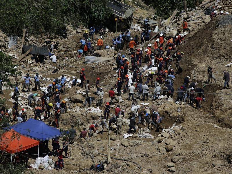 Philippines police say mining camp residents ignored warnings before a deadly landslide hit.