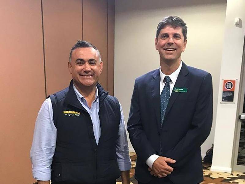 Leader John Barilaro has already started campaigning with Nationals candidate David Layzell.