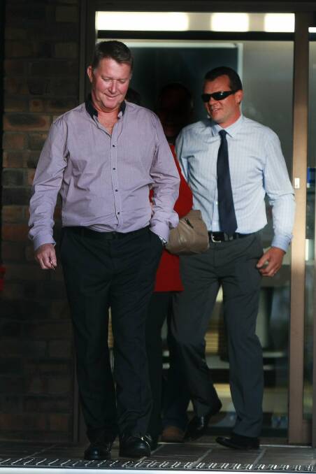 No conviction: Robert Coombs and Shane Simpson at Port Kembla Local Court. Charges against both men were proven but dismissed.