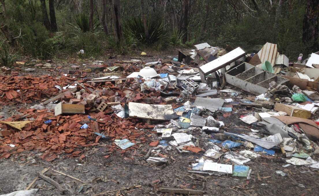 Dumped material at Helensburgh.