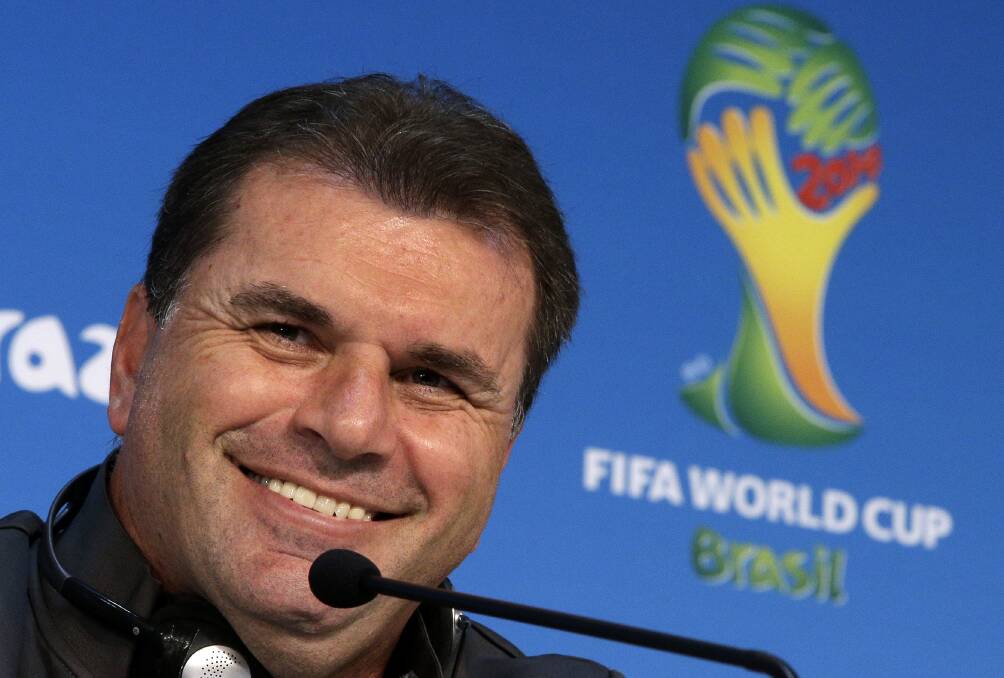 Ange Postecoglou is focused on Chile, not the referees at the World Cup in Brazil. Picture: AP