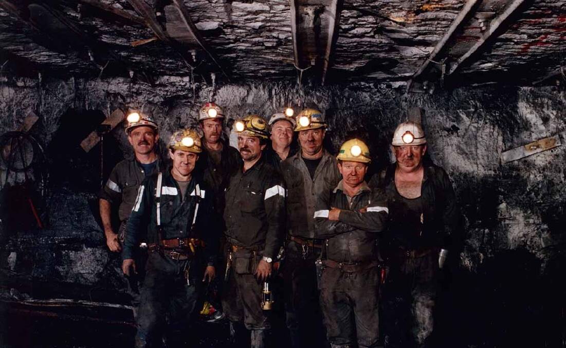 Mine workers at Bulli Colliery in 1979. Mines Rescue today has an enviable safety record.