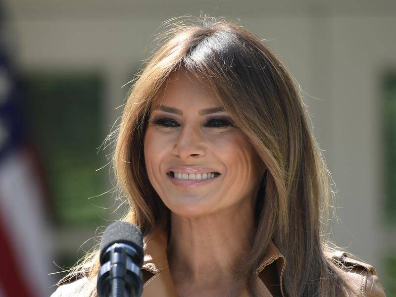 US First Lady Melania Trump is back at the White House after a stay in hospital.