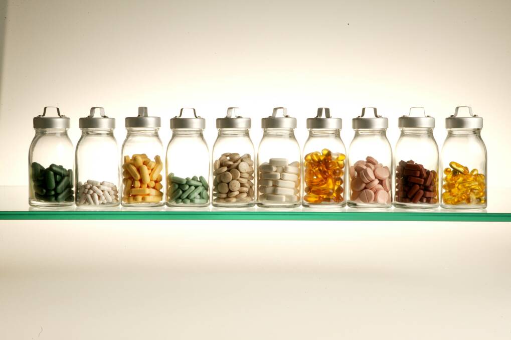 shd, sunday life, vitamins  051121, studio, assorted vitamins on a glass shelf  pic by jennifer soo/jsz SPECIALX 44141