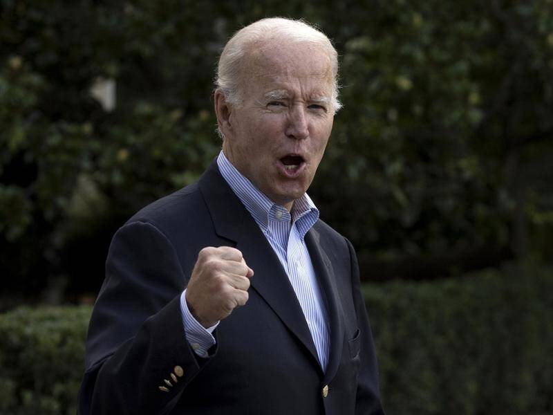 Joe Biden will next week sign into law multi-billion-dollar legislation to fight climate change. (EPA PHOTO)