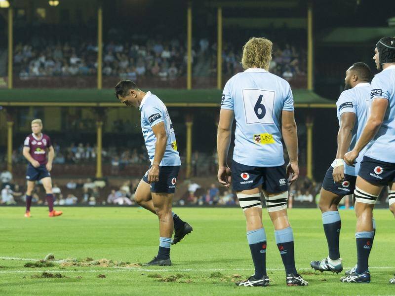 NSW and Queensland had to deal with a chewed up SCG surface in their Super Rugby clash.