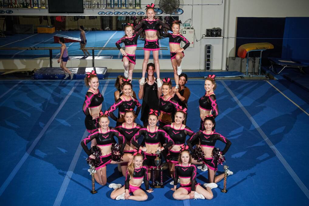 All stars: Carmel and Co club cheerleaders starred at the state championships. Picture: CHRIS CHAN
