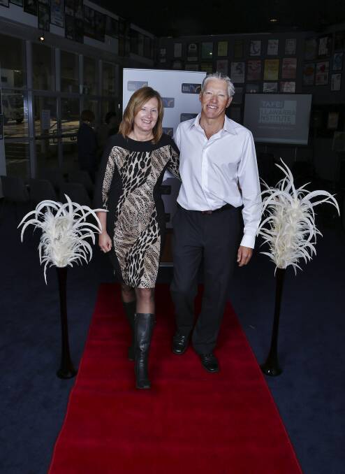 Michael McKeogh, of 2013's Illawarra business of the year, and his partner, Neryl East. Picture: GREG ELLIS