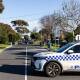Victoria Police seal off the scene of a fatal shooting in the Melbourne suburb of Cranbourne.