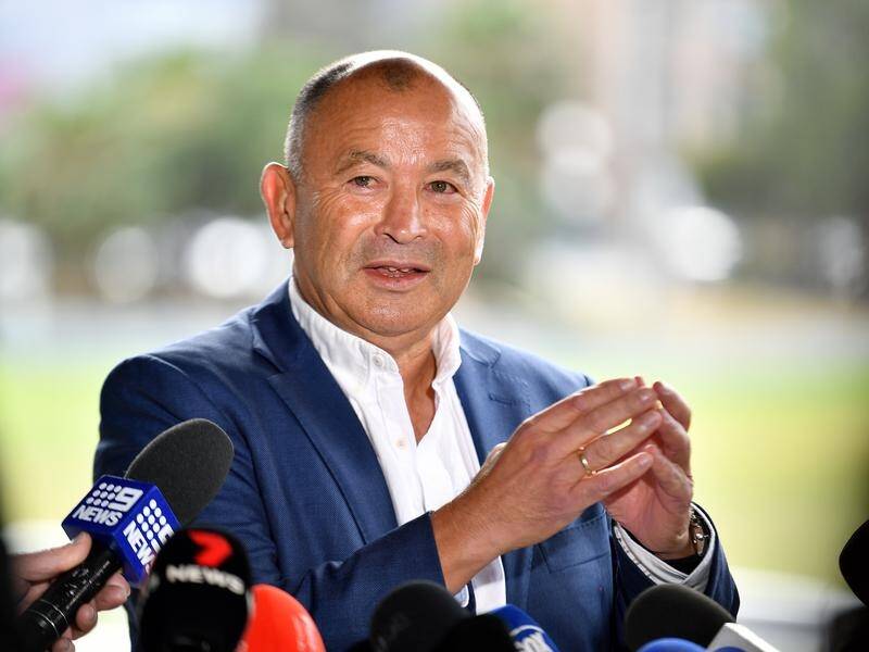 Eddie Jones has reiterated his commitment to the Wallabies and hopes to lead them to World Cup 2027. (Bianca De Marchi/AAP PHOTOS)