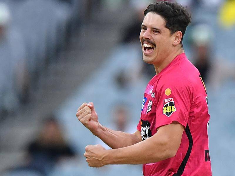 Ben Dwarshuis claimed 5-26 to lead the Sydney Sixers to a 45-run win over the Melbourne Renegades.