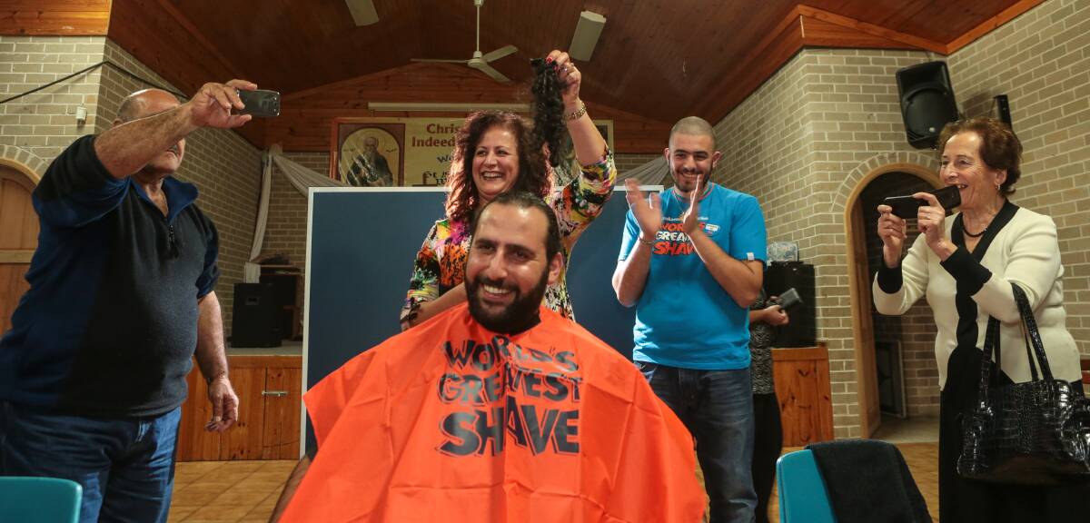 Father Abbassi loses his ponytail. Picture: ADAM McLEAN