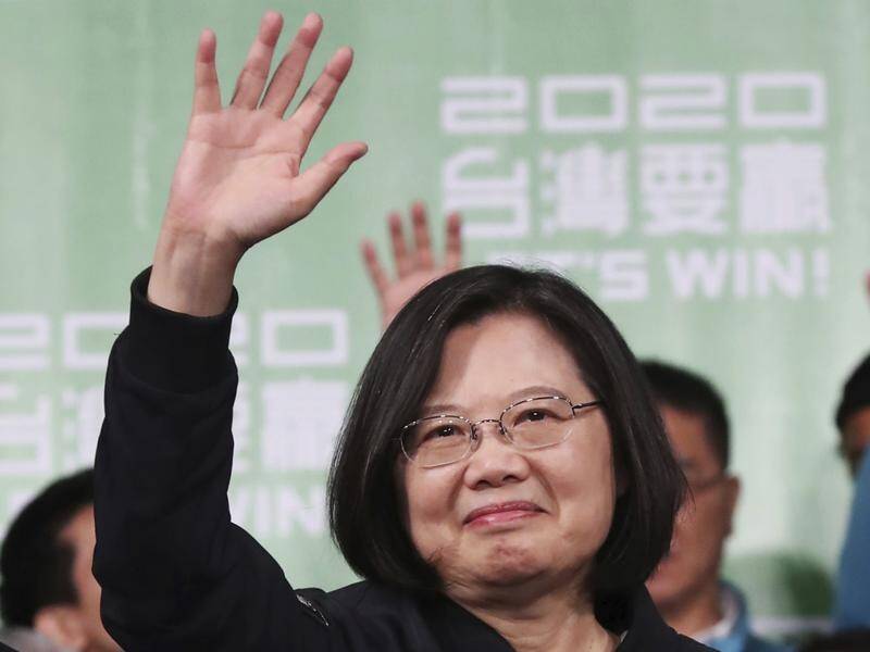 Taiwanese President Tsai Ing-wen has beaten pro-China opponent Han Kuo-yu in the presidential poll.