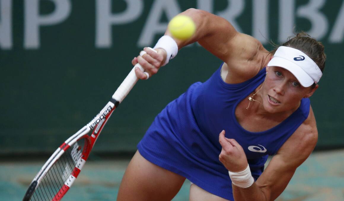 Samantha Stosur has powered into the second round of the French Open in Paris. Picture: REUTERS