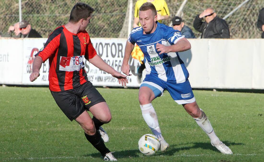 Tarrawanna's Ricky Goodchild scored a hat-trick during the team's 4-1 win over Cringila on Saturday. Picture: GREG TOTMAN