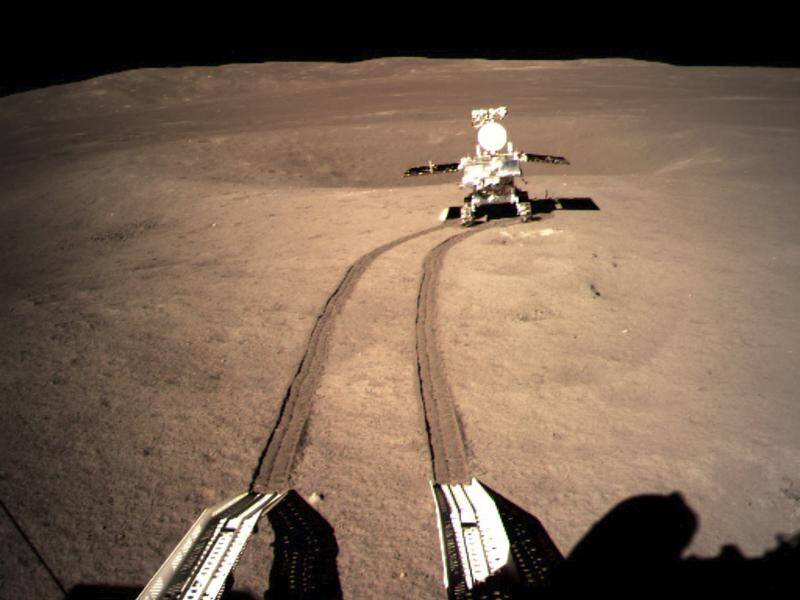 China's moon rover has been powered up and is ready to start exploring.