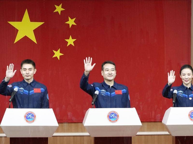 Zhai Zhigang, Ye Guangfu and Wang Yaping are set to spend six months in space.