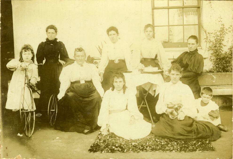 The Makin family, c1895. Rebecca Makin is seated third from left. She catered for functions, such as the Governor-General’s visit.  Picture: From the collections of WOLLONGONG CITY LIBRARY and ILLAWARRA HISTORICAL SOCIETY