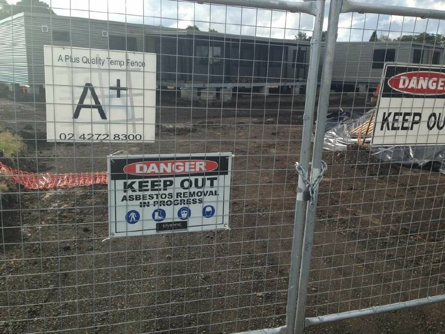  The Albion Park building site with asbestos contamination.