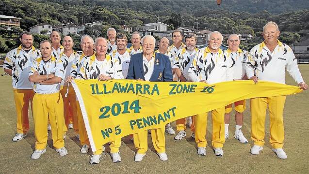 Helensburgh Scarborough Wombarra bowlers are off to the State Finals in Tamworth in August despite Helensburgh, who have 10 in the team, not having played on their own green since February. Picture: ADAM McLEAN