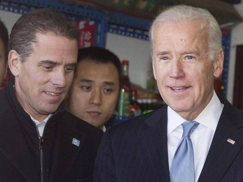Hunter Biden (left) has disclosed that his tax affairs are under investigation.