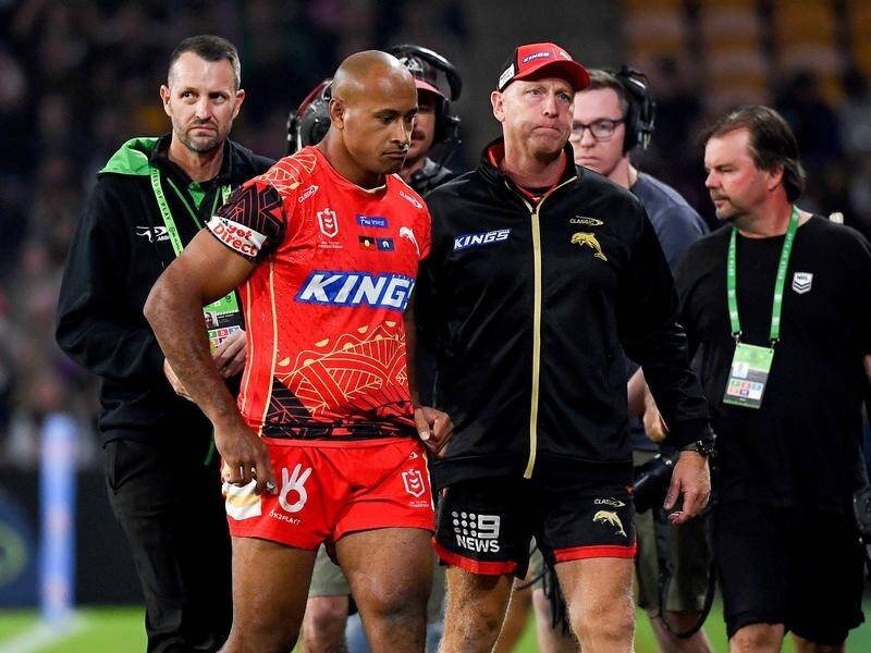 Dolphins forward Felise Kaufusi is facing a three-game ban after being sin-binned on Saturday night. (Jono Searle/AAP PHOTOS)