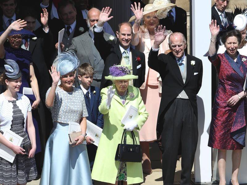 The royal family mostly picked spring colours for Prince Harry's wedding.