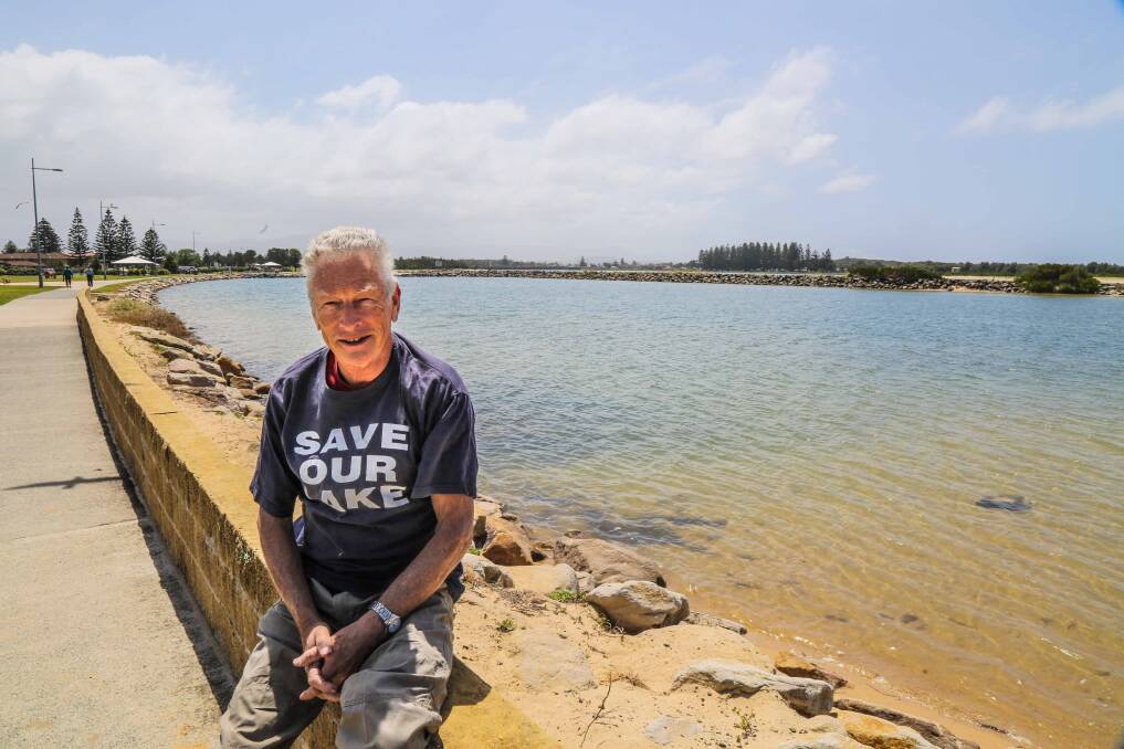 Save Lake Illawarra Action Group president Col Wilton has a care agenda. Picture: GEORGIA MATTS