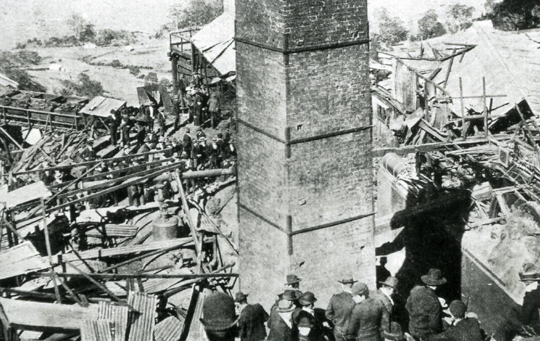 The aftermath of the explosion. File picture