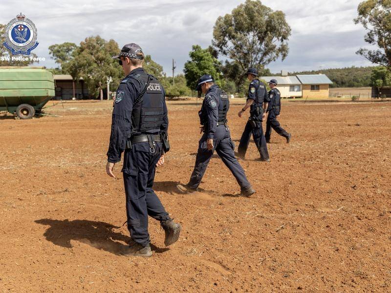 Police had launched a search at a rural property as part of their investigation into the boy's death (HANDOUT/NSW POLICE)