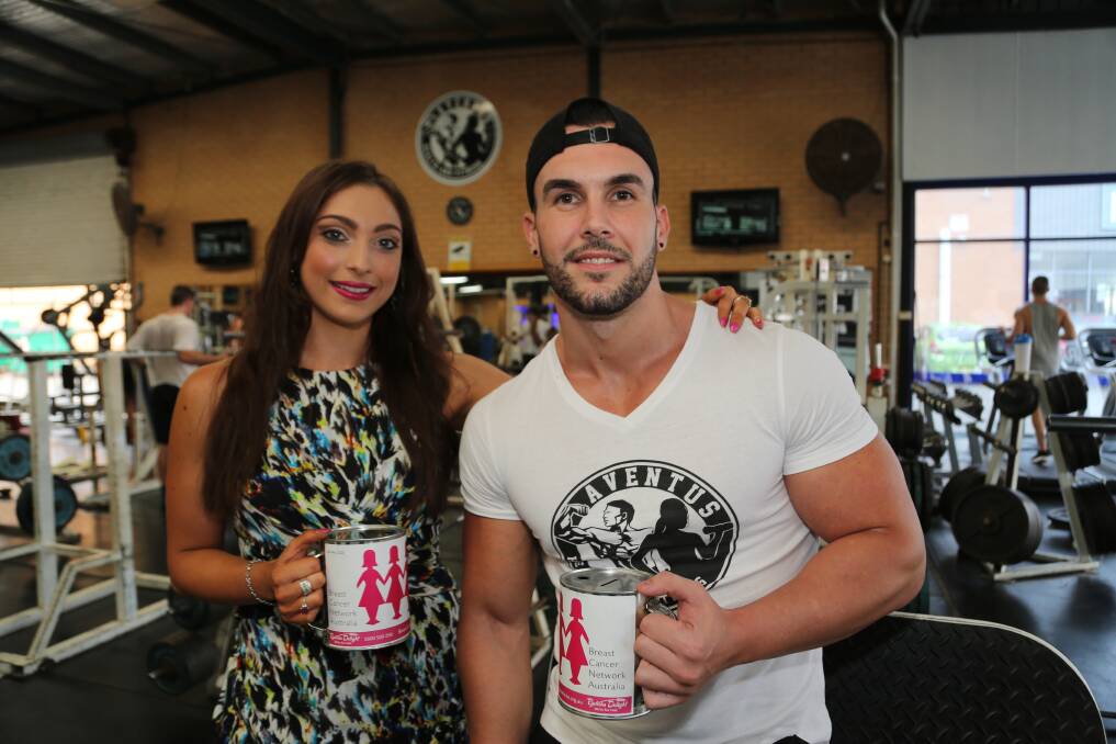 Golden chance: Elizabeth Kuskovska with Aventus Health and Fitness owner Dan Murphy who is calling on Illawarra people to vote and help him realise a dream. Picture: GREG ELLIS