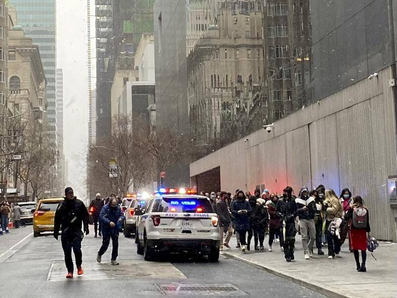 A man is being sought after he stabbed two employees inside the Museum of Modern Art in New York.