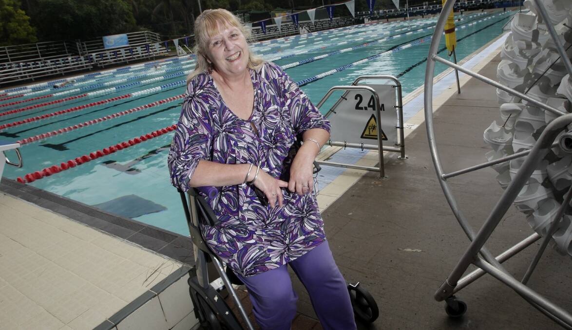 Supporter: Karen Davies will be poolside at next month's University of Wollongong Mega Swim. Picture: ANDY ZAKELI